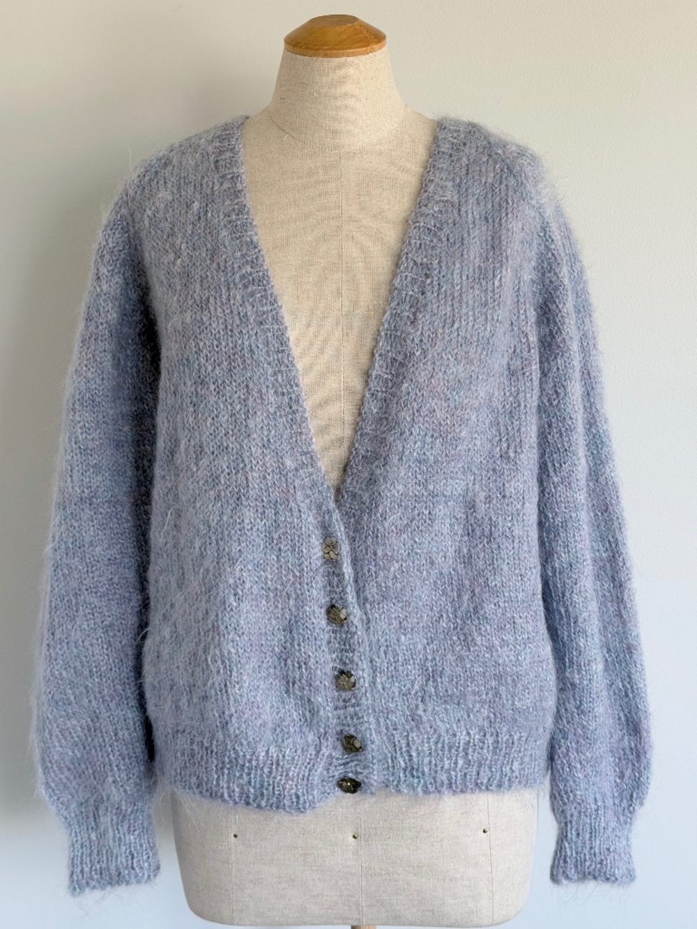 Vintage Cozy Soft Handknit Sweater, Size L